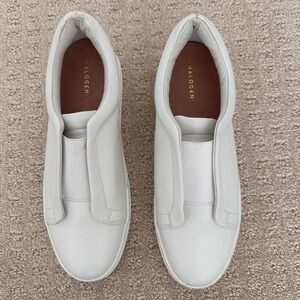 Halogen White Leather Slip-On Sneakers 7